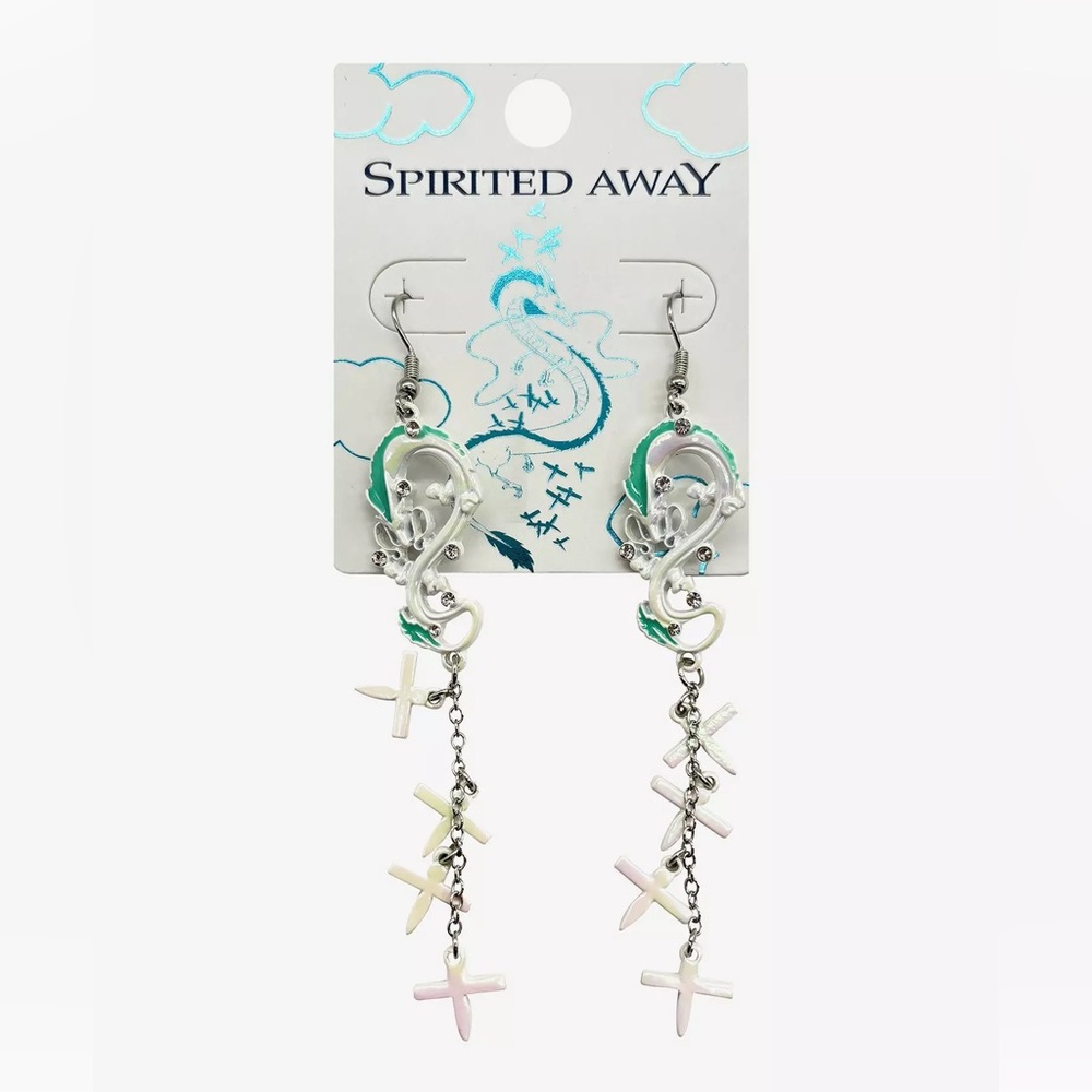 Studio‎ Ghibli Spirited Away Haku Jeweled Drop Earrings Hot Topic